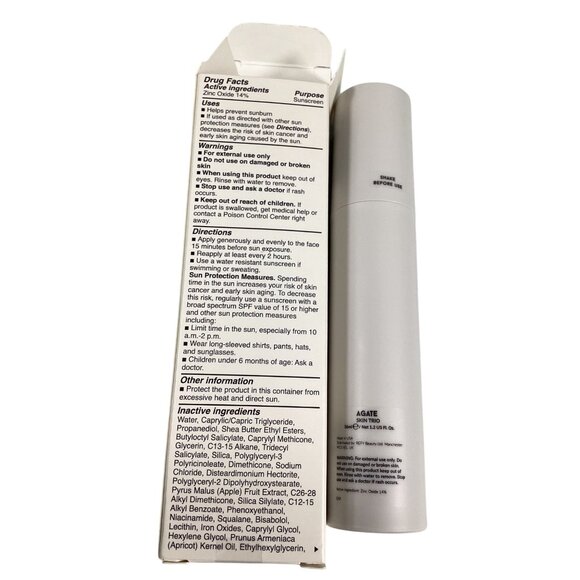 Refy Skin Trio Broad Spectrum SPF 50 Shade Agate Sunscreen 36ml Makeup Natural - Picture 2 of 4